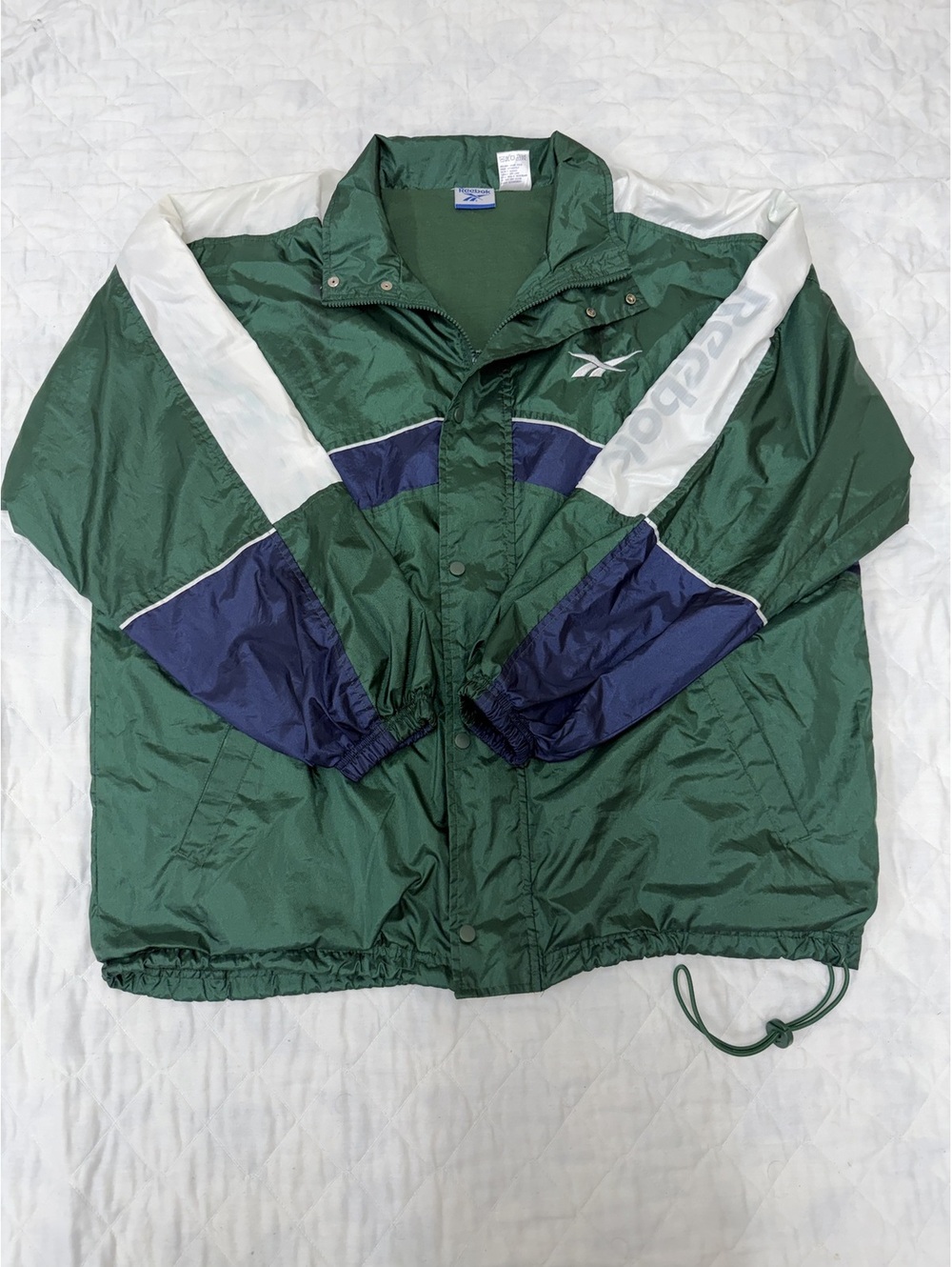 Vintage 90s Reebok Colorblock Windbreaker Jacket